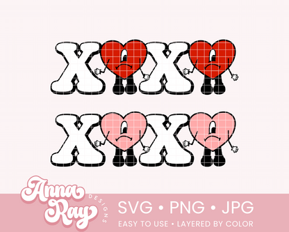 XOXO Benito Corazon SVG PNG JPG