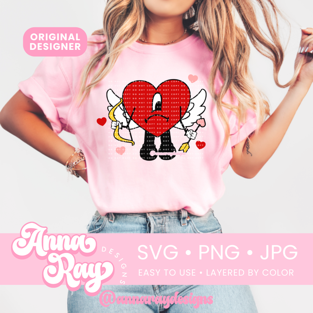 Benito Cupido Heart SVG PNG JPG