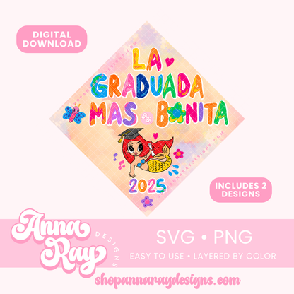 GC La Graduada Mas Bonita 2025 SVG PNG