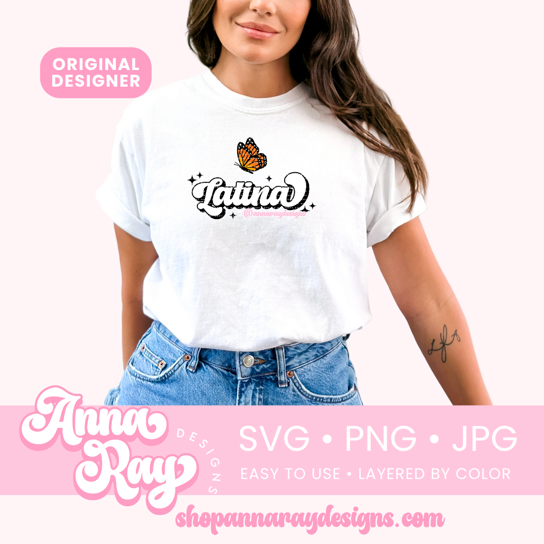 Latina Monarch SVG PNG JPG