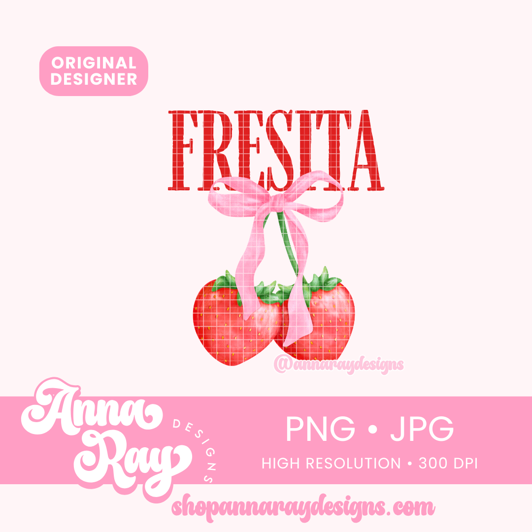 Fresita Strawberry Coquette PNG JPG