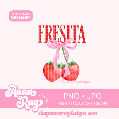 Fresita Strawberry Coquette PNG JPG