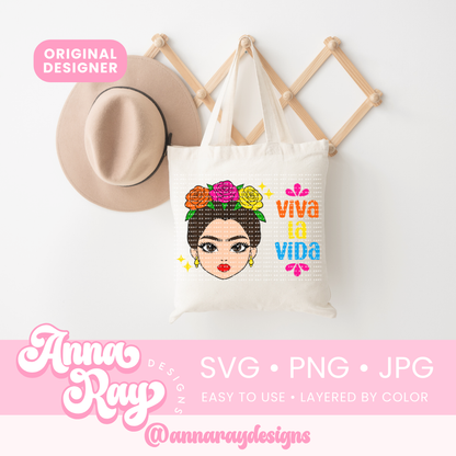 Frida Viva La Vida SVG PNG JPG