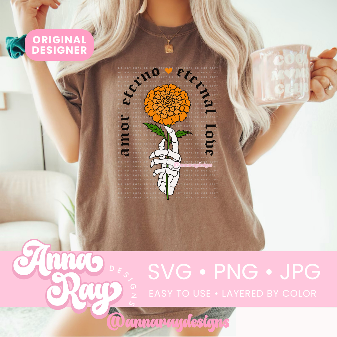 Amor Eterno Marigold SVG PNG JPG