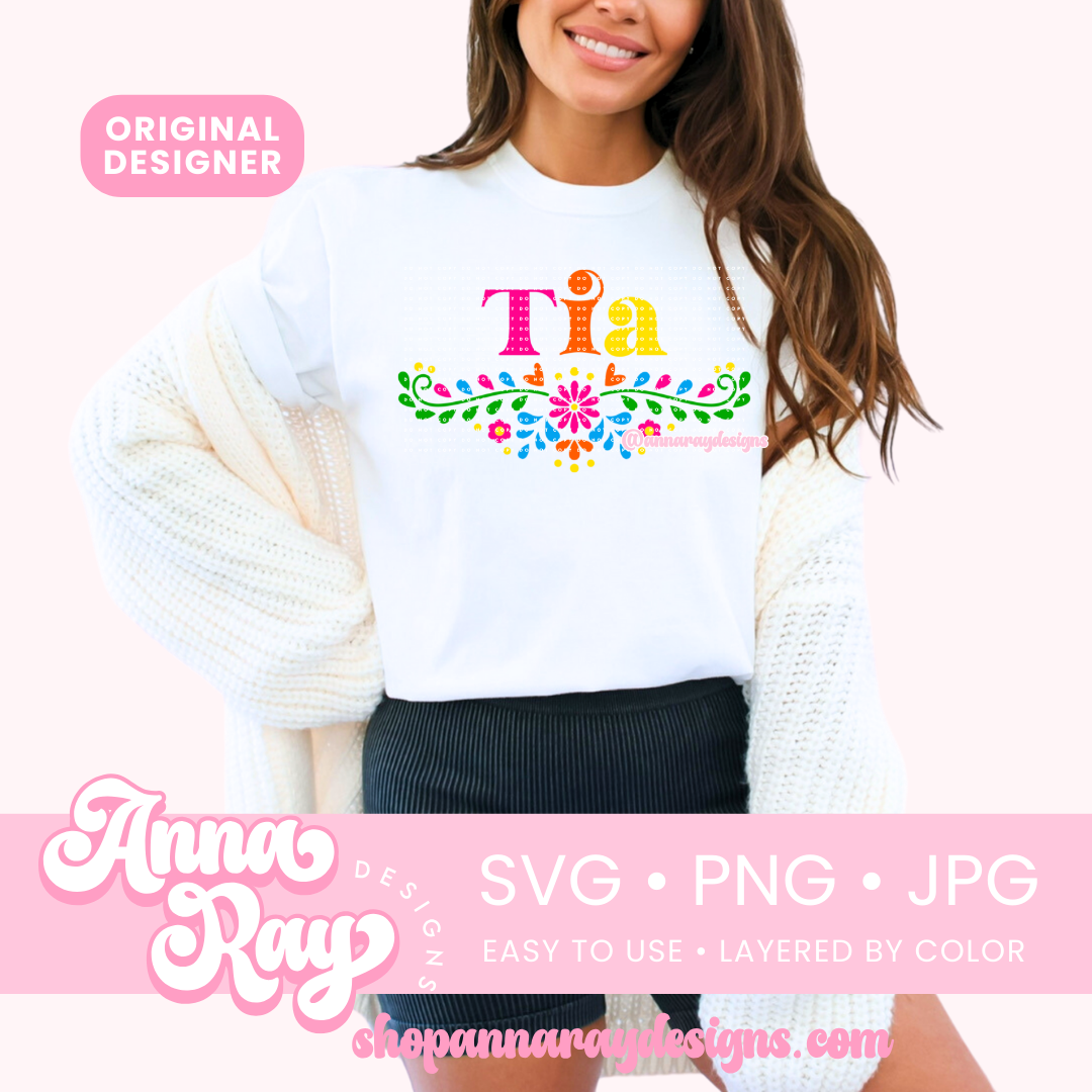 Floral Tia SVG PNG JPG