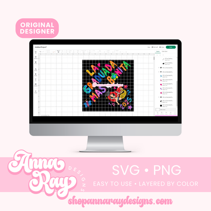 GC La Graduada Mas Bonita 2025 SVG PNG