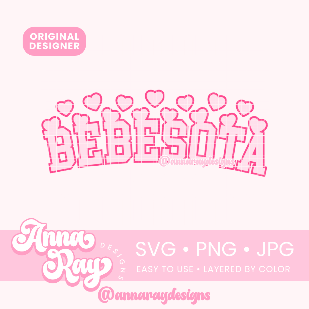 Bebesota VD Hearts SVG PNG JPG