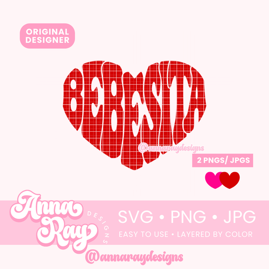 Retro Bebesita Heart SVG PNG JPG