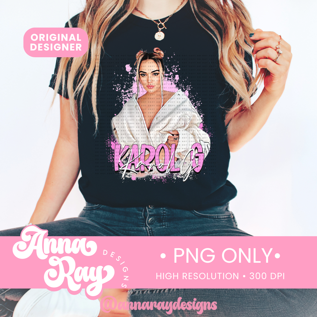 Pink Karol G PNG