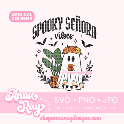 Spooky Señora Vibes SVG PNG JPG