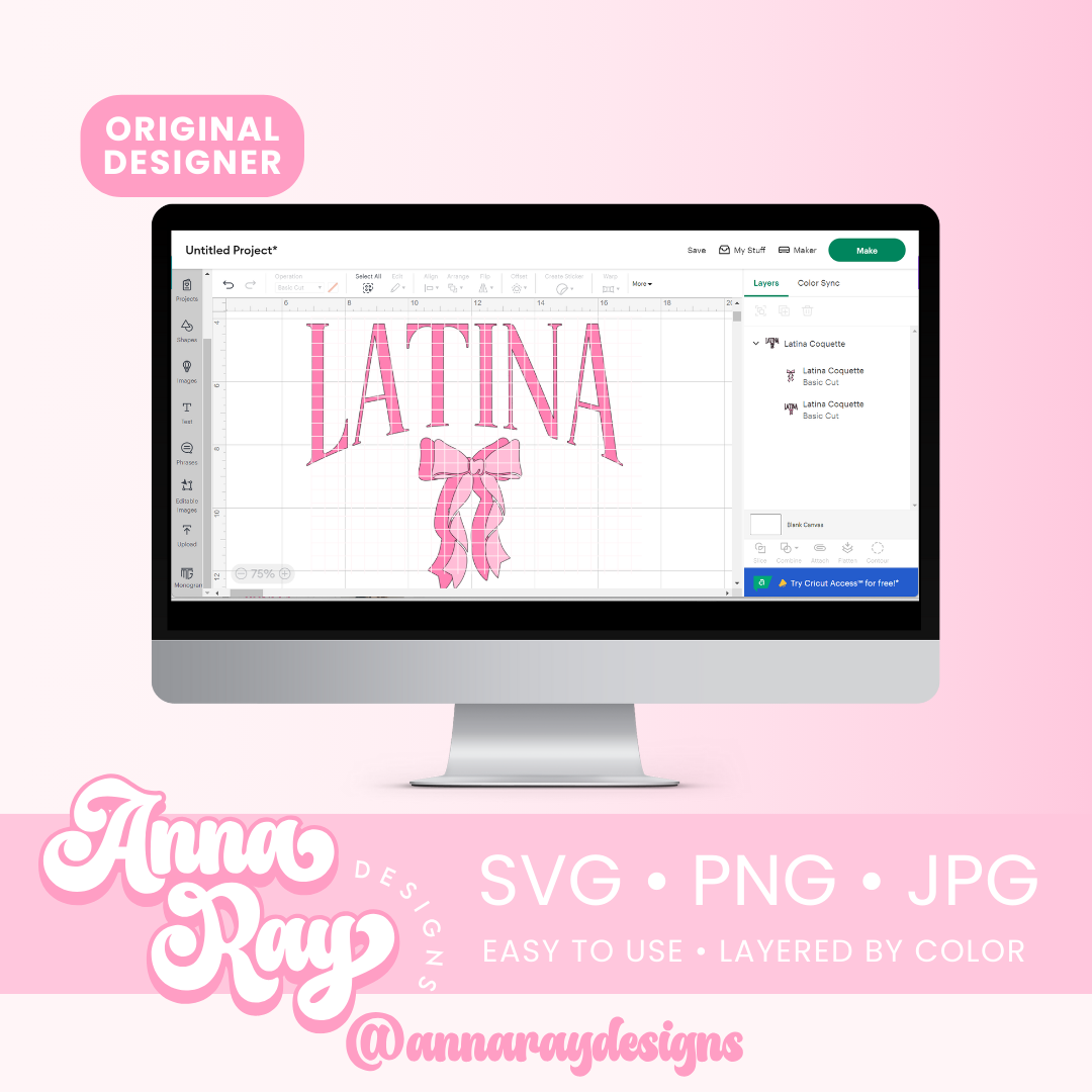 Latina Coquette SVG PNG JPG