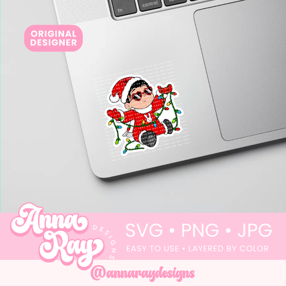 Christmas Lights Baby Benito SVG PNG JPG