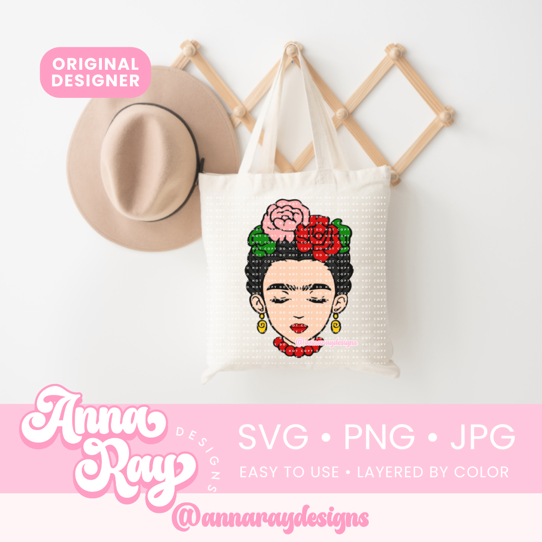 Baby Frida Khalo SVG PNG JPG