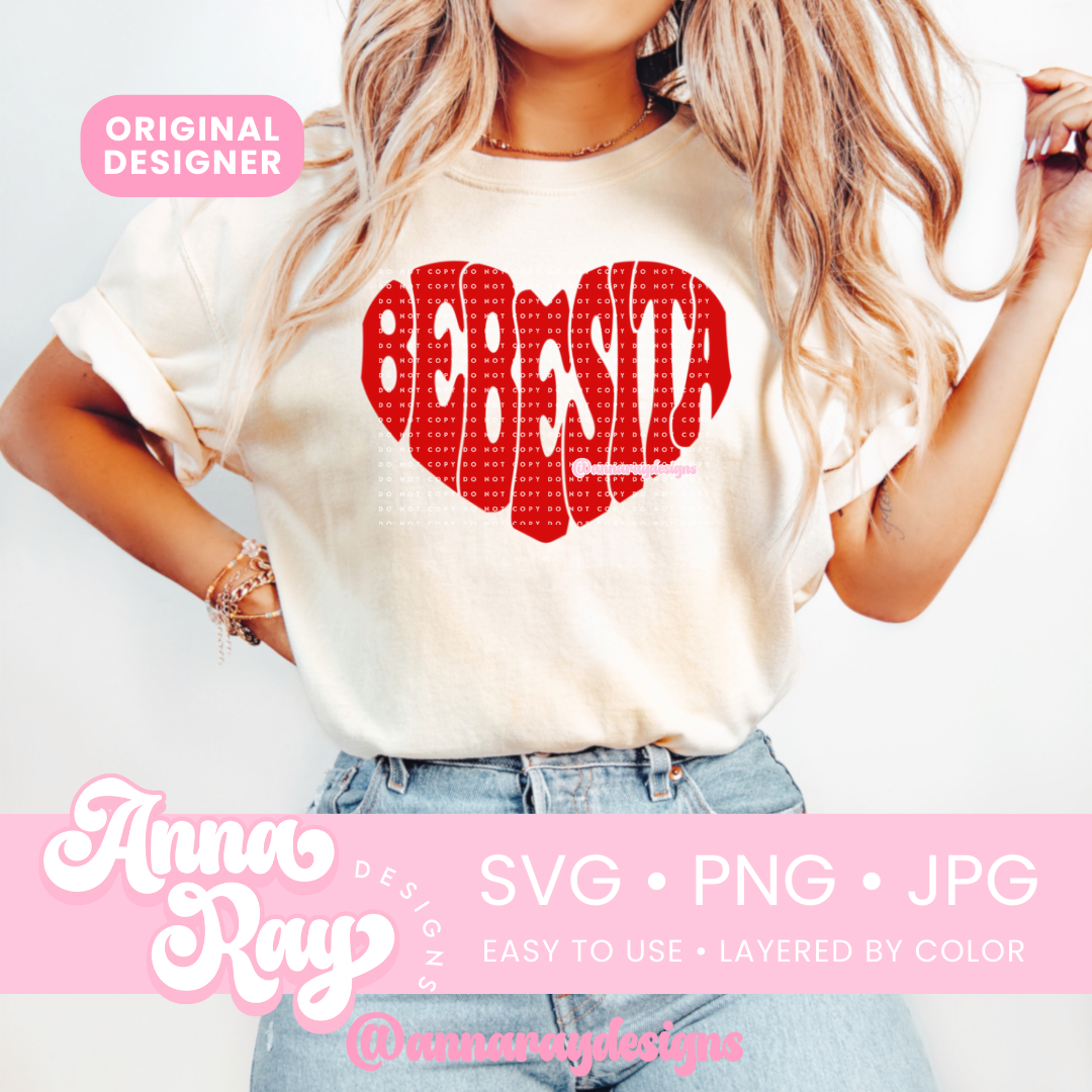 Retro Bebesita Heart SVG PNG JPG