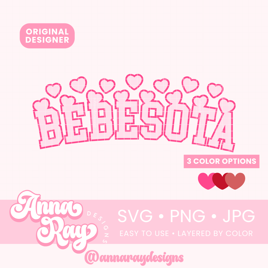 Bebesota VD Hearts SVG PNG JPG