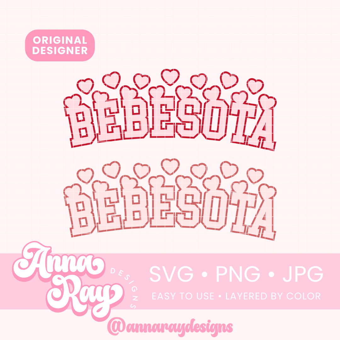 Bebesota VD Hearts SVG PNG JPG