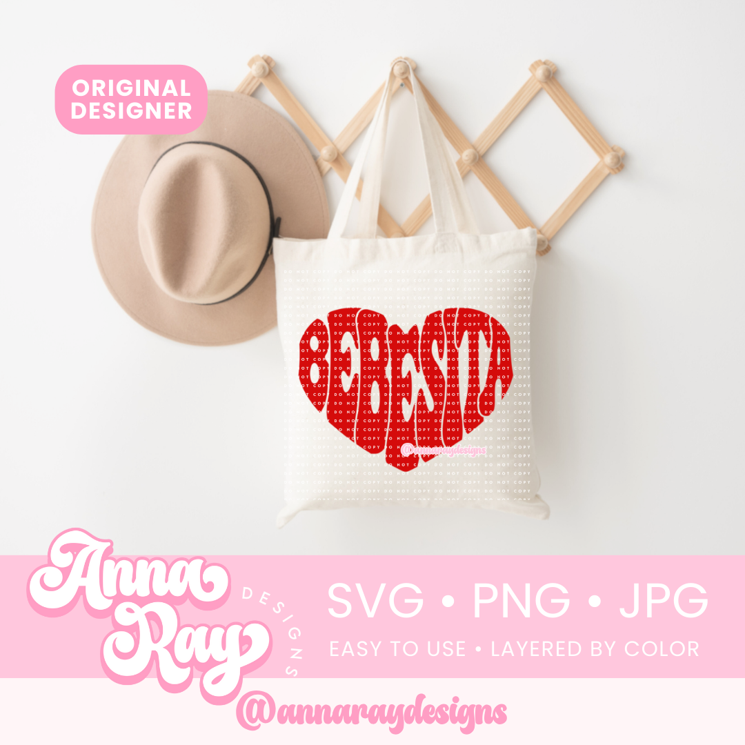 Retro Bebesita Heart SVG PNG JPG