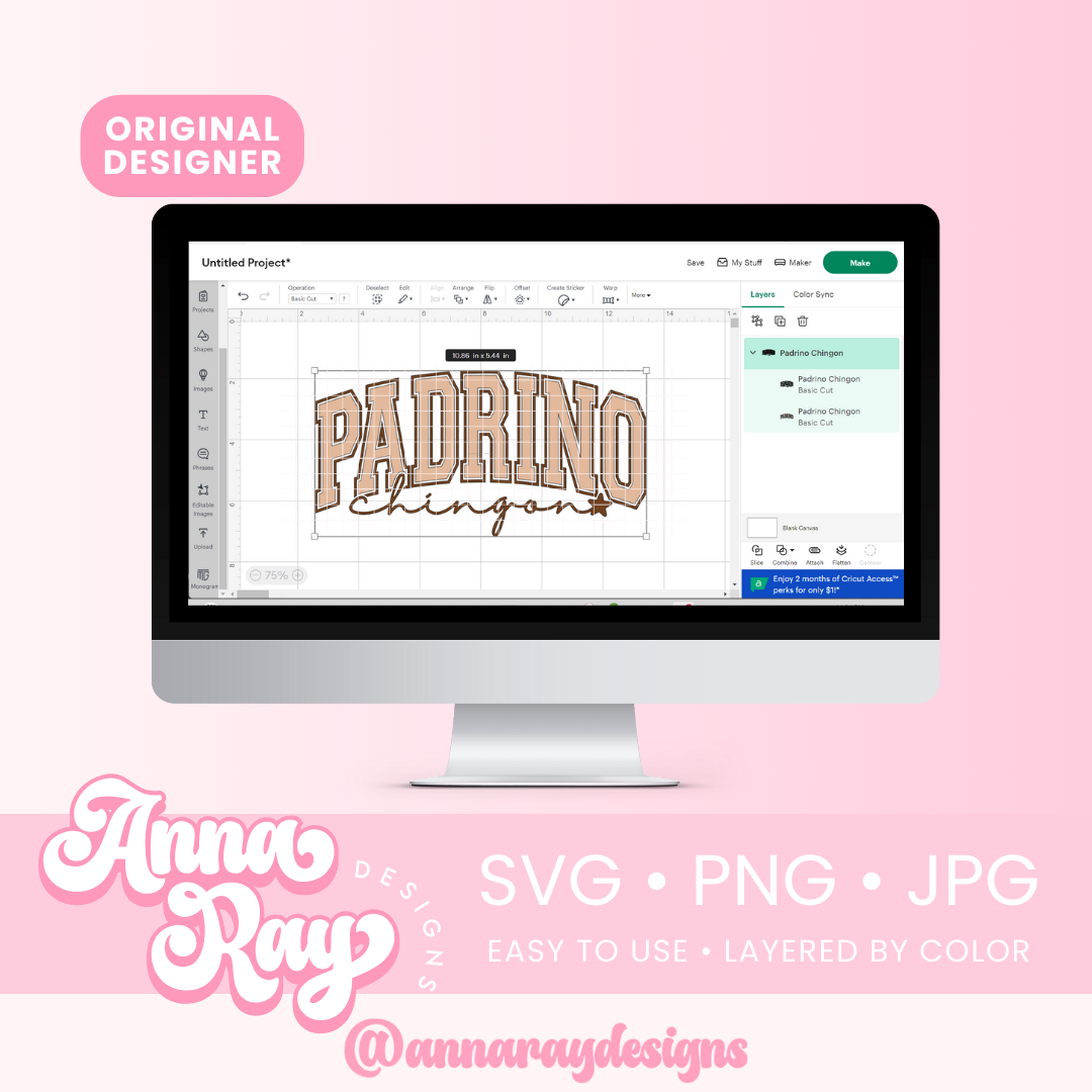 Padrino Chingon SVG PNG JPG