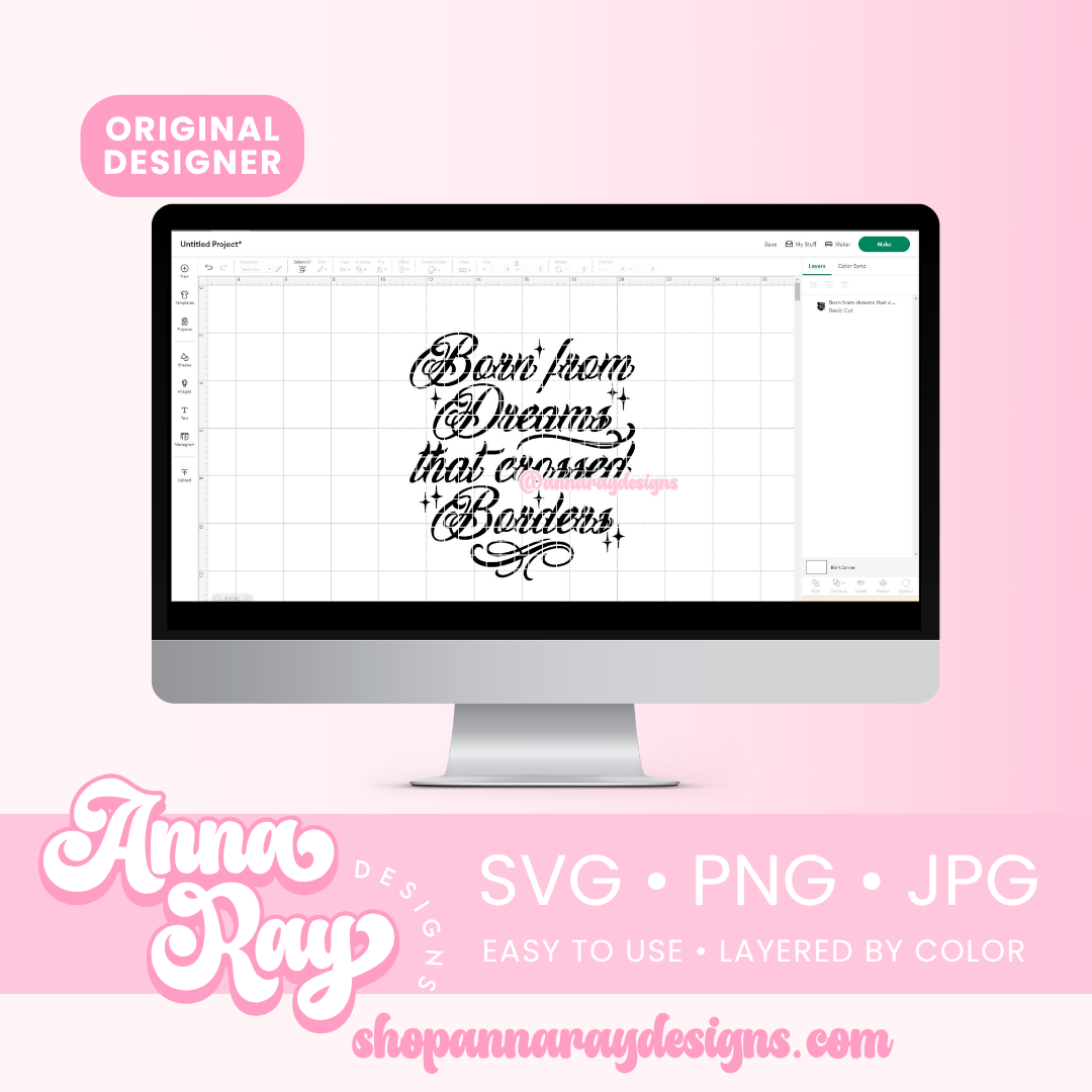 Born from Dreams that crossed Borders SVG PNG JPG