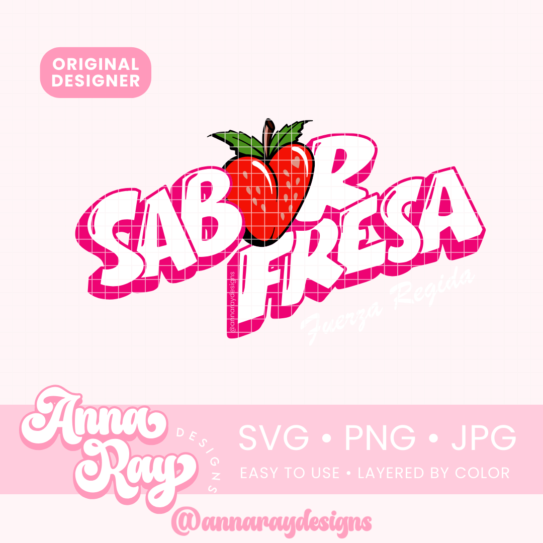 Fuerza Regida Sabor Fresa SVG PNG JPG