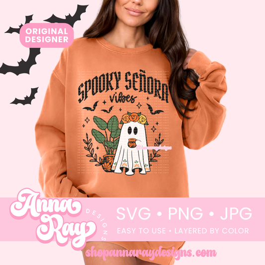 Spooky Señora Vibes SVG PNG JPG