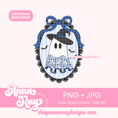 Blue Coquette Talavera Ghost PNG JPG