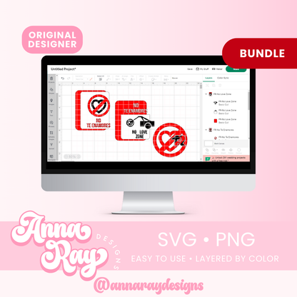 FR Pero No Te Enamores Bundle SVG PNG