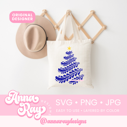 Talavera Arbolito de Navidad SVG PNG JPG