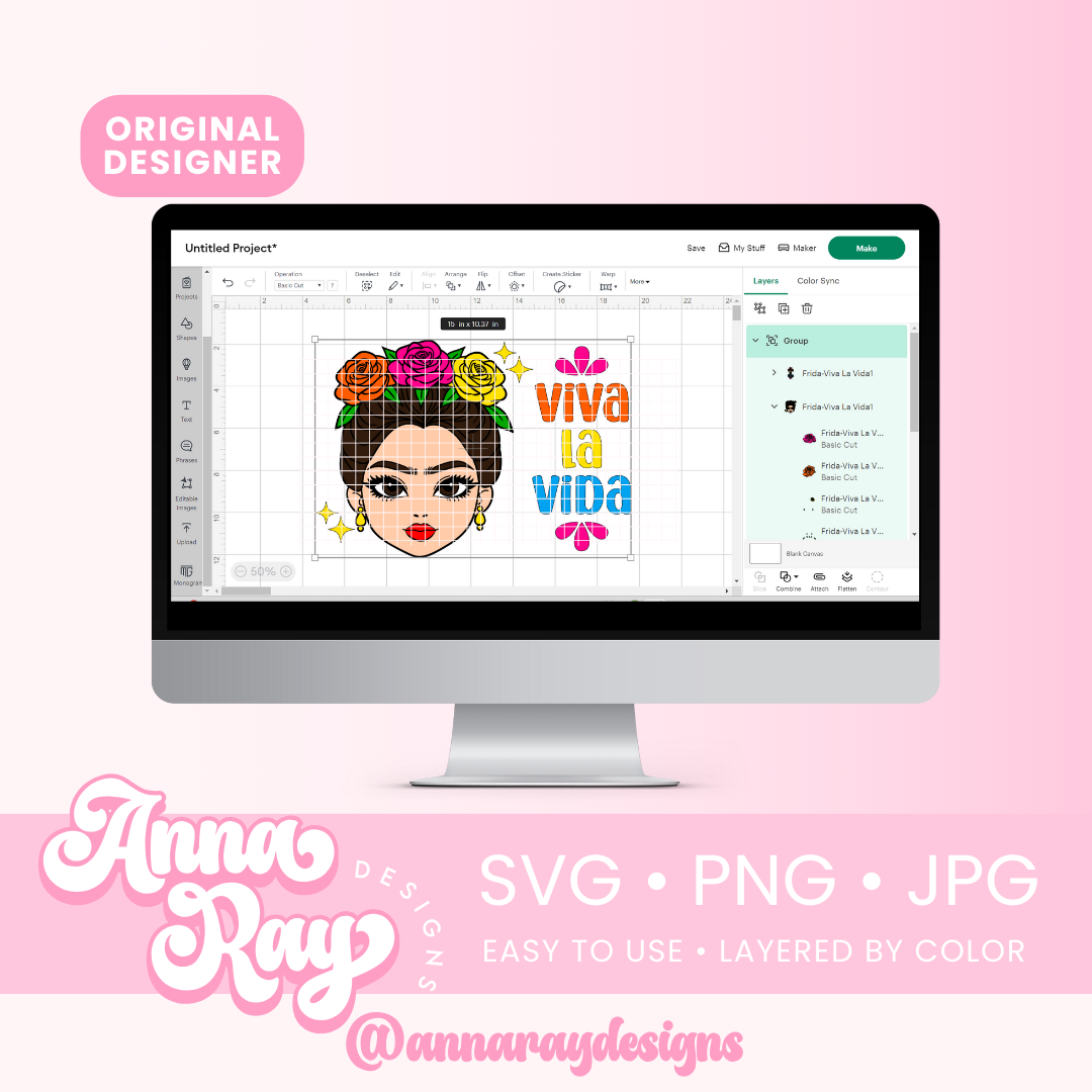 Frida Viva La Vida SVG PNG JPG