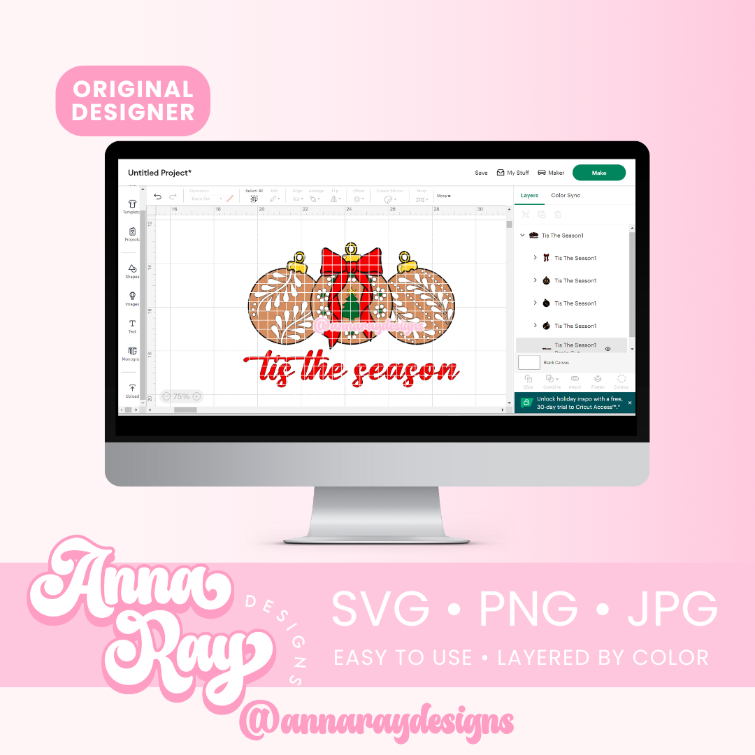 Tis The Season SVG PNG JPG