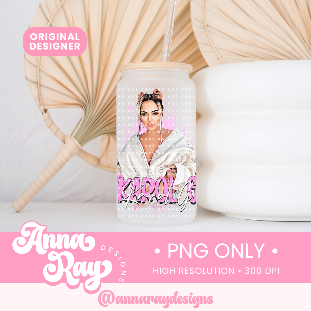 Pink Karol G PNG