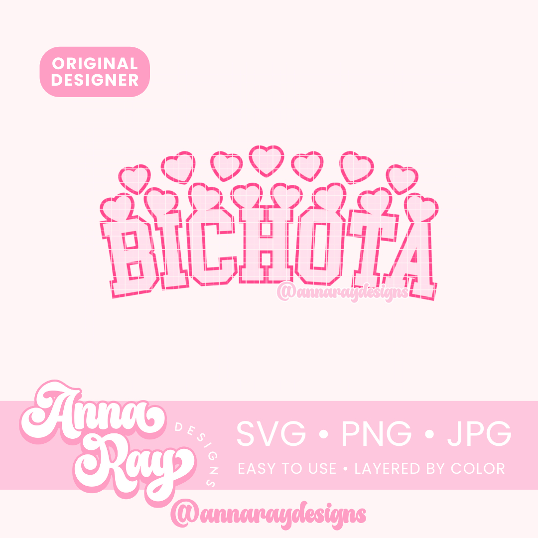 Bichota VD Hearts SVG PNG JPG