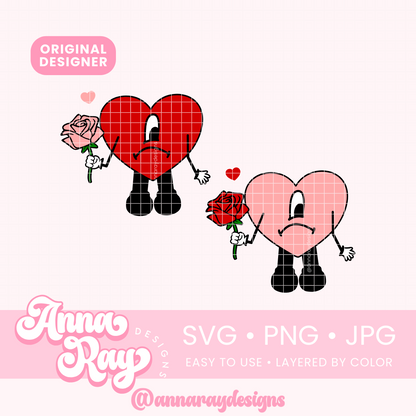 Romantic Benito Heart SVG PNG JPG