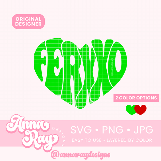 Retro Ferxxo Corazon SVG PNG JPG