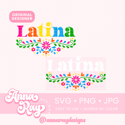 Floral Latina SVG PNG JPG