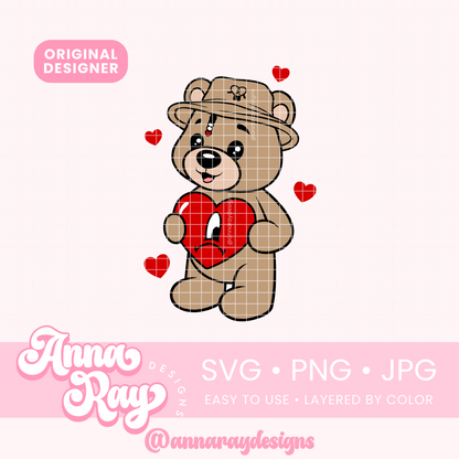 Bad Bunny Is My Valentine Teddy SVG PNG JPG