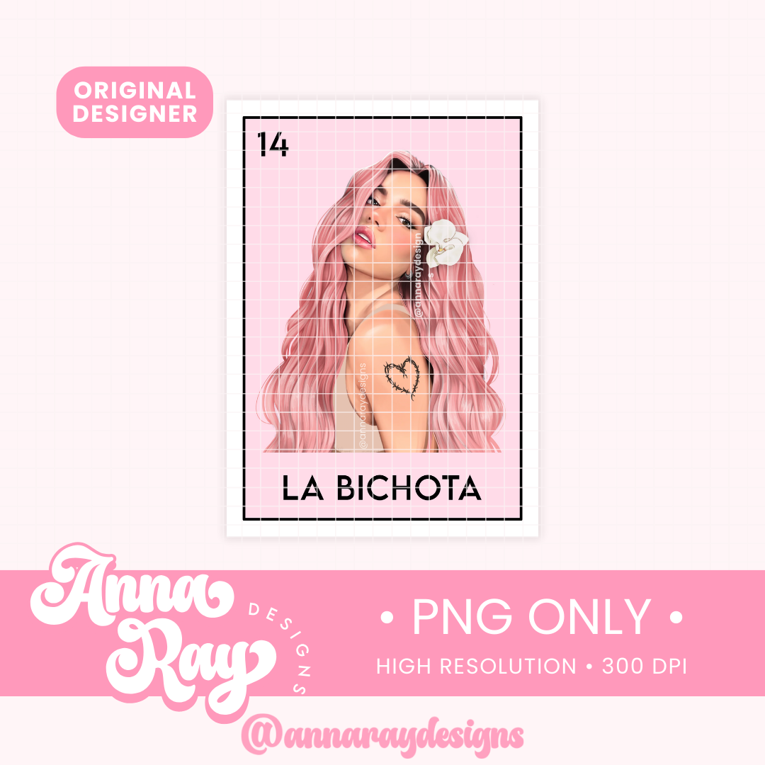 La Bichota Loteria Card PNG