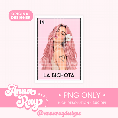 La Bichota Loteria Card PNG