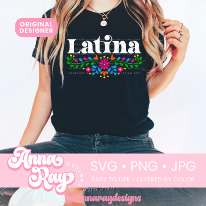 Floral Latina SVG PNG JPG