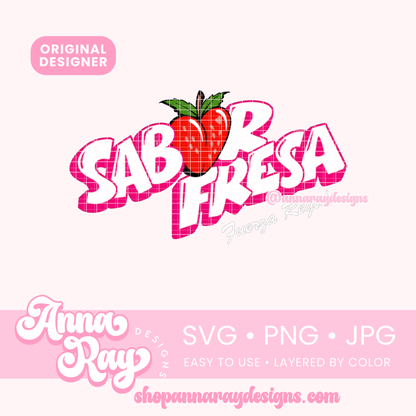 FR Sabor Fresa SVG PNG JPG