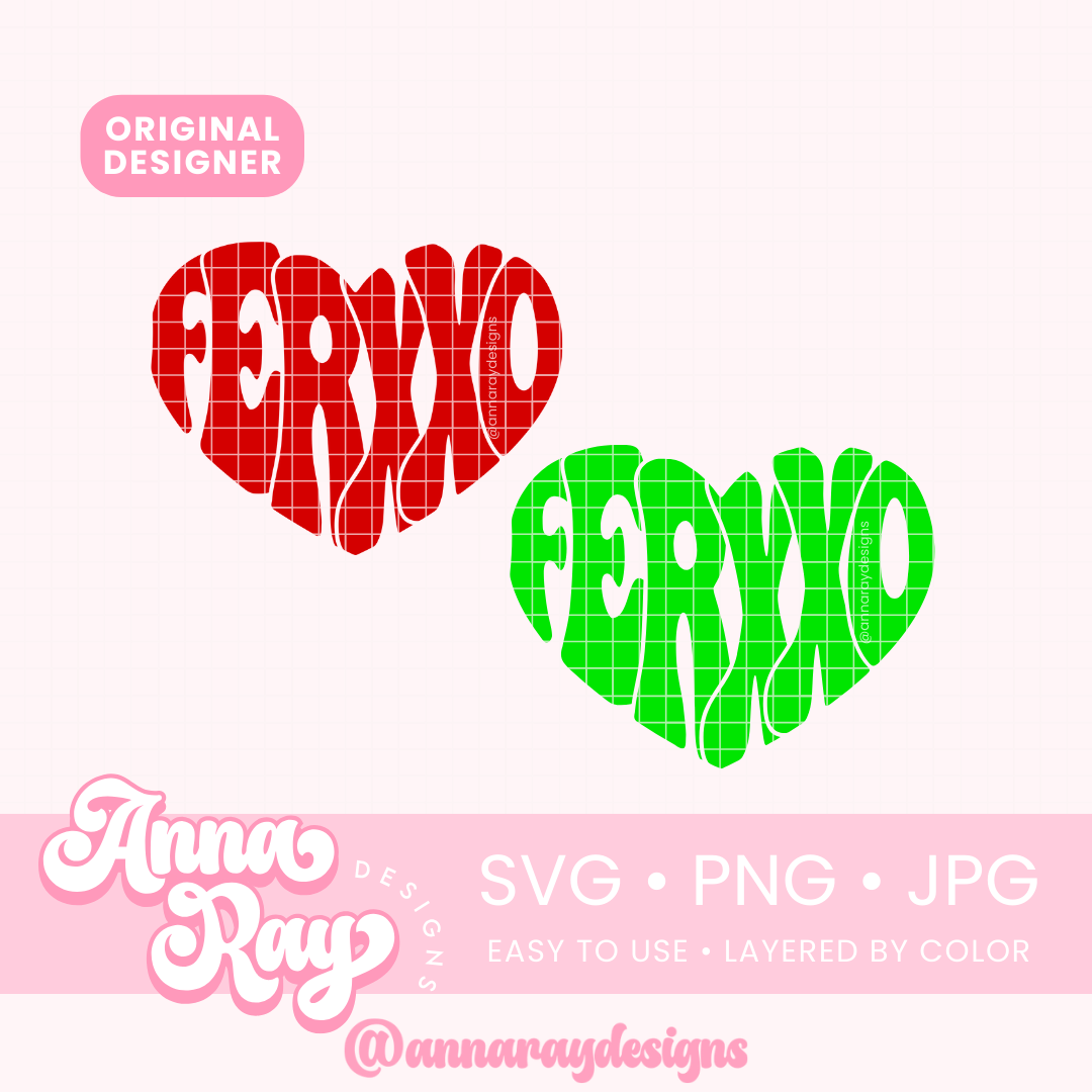 Retro Ferxxo Corazon SVG PNG JPG