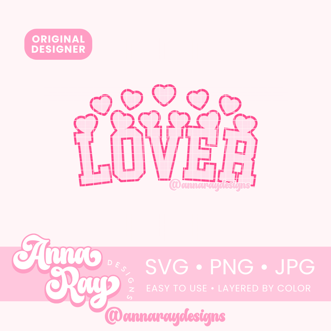 Lover VD Hearts SVG PNG JPG