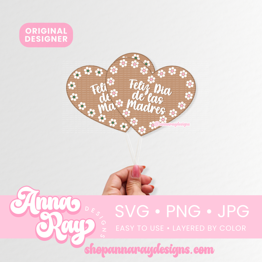Dia De las Madres Corazon de Barro SVG PNG JPG