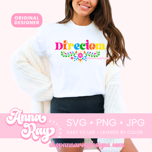 Floral Directora SVG PNG JPG