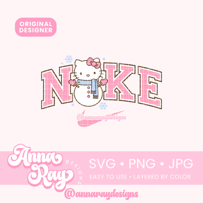 Nke Hk Snowman SVG PNG JPG