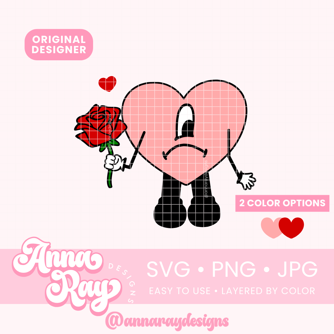 Romantic Benito Heart SVG PNG JPG