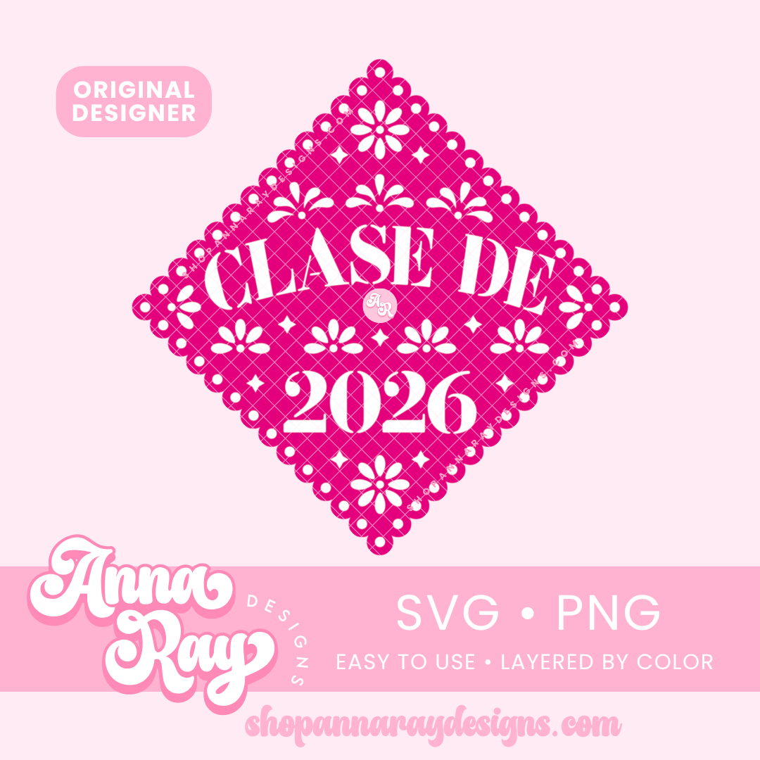 GC Clase de 2026 Papel Picado SVG PNG