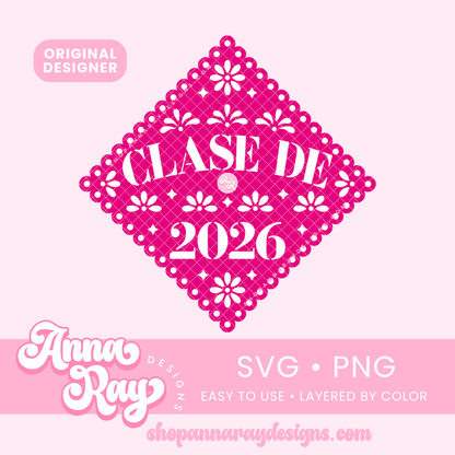 GC Clase de 2026 Papel Picado SVG PNG