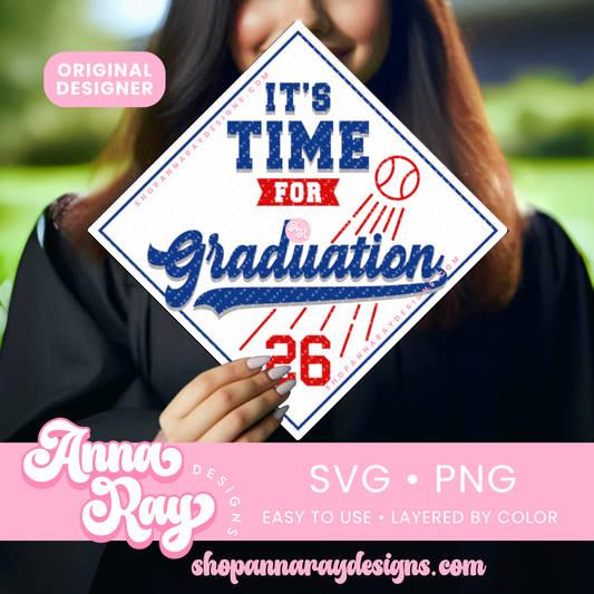 GC It's Time For Graduation 26 (white) SVG PNG