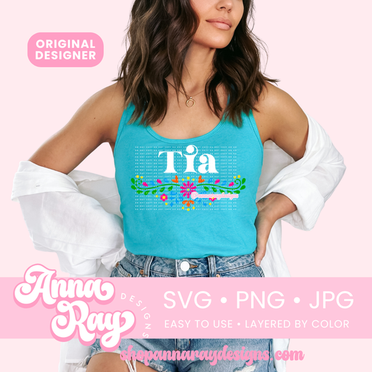 Floral Tia SVG PNG JPG